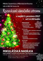 Vánoční strom v Sezemicích - pozvánka